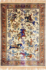 Fairlight Gold Horses Oriental Rug