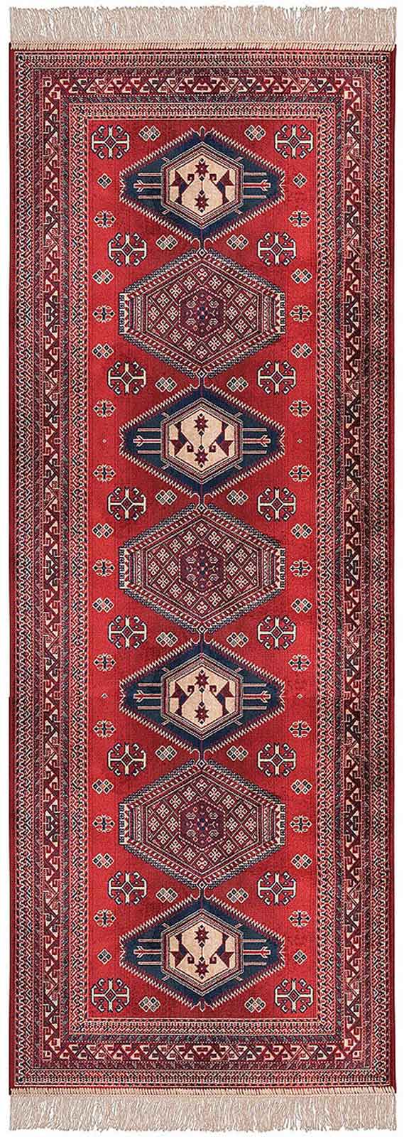 Fairlight Red Aztec Oriental Runner