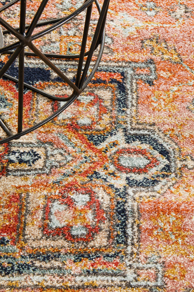 Kalani Salmon Hall Runner | Traditional Rugs Belrose Sydney