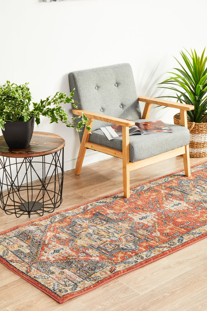 Kalani Terracotta Hall Runner | Traditional Rugs Belrose Sydney