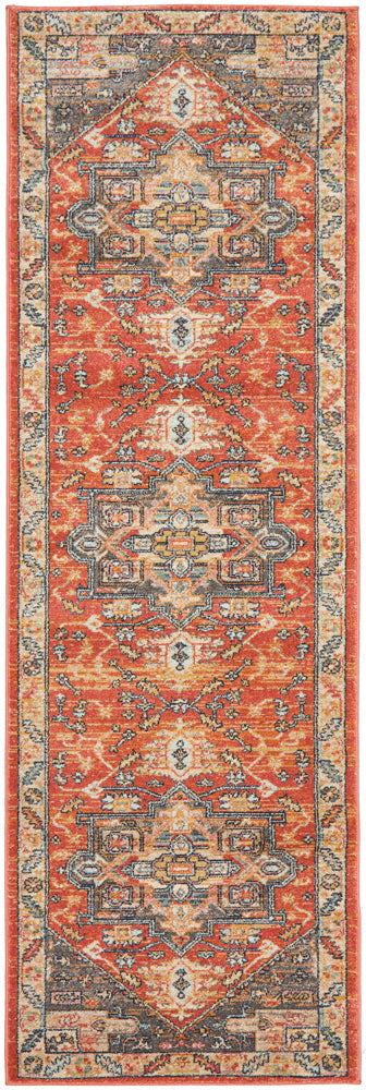 Kalani Terracotta Hall Runner | Traditional Rugs Belrose Sydney