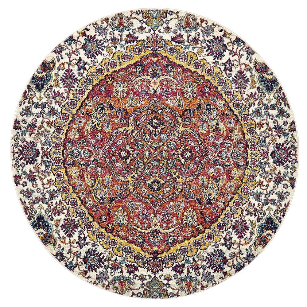 Brooklyn Queen Round Rug | Traditional Rugs Belrose Sydney