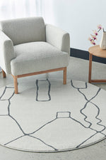 Zara Silver Fes Rug | Round Rugs Belrose | Rugs N Timber