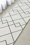 Zara Ivory Diamonds Runner | Hall Runners Rugs Belrose | Rugs N Timber