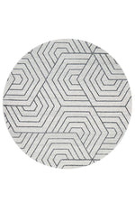 Zara Silver Hex Rug | Round Rugs Belrose | Rugs N Timber