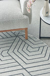 Zara Silver Hex Rug | Round Rugs Belrose | Rugs N Timber