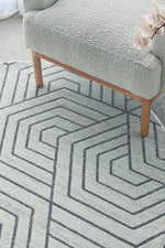 Zara Silver Hex Rug | Round Rugs Belrose | Rugs N Timber