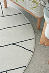 Zara Ivory Chaos Rug | Round Rugs Belrose | Rugs N Timber