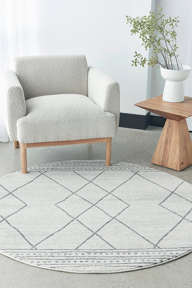 Zara Ivory Ourain Rug | Round Rugs Belrose | Rugs N Timber