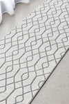 Zara Silver Eyelet Runner | Hall Runners Rugs Belrose | Rugs N Timber