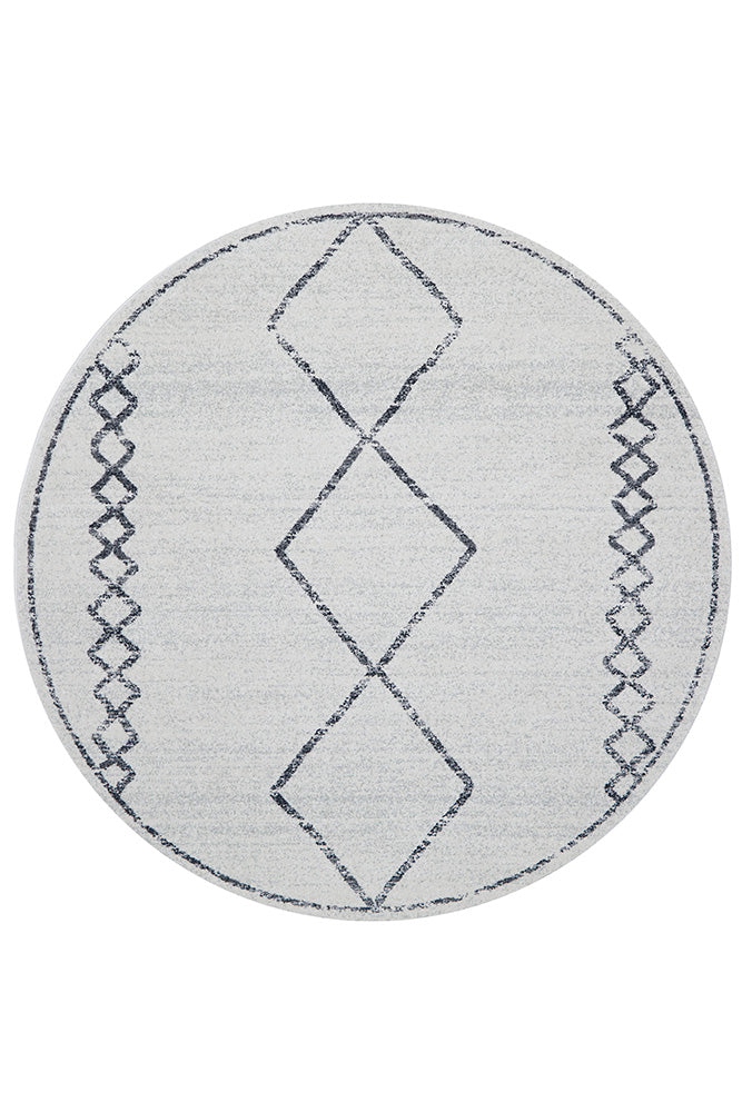 Zara Ivory Beni Rug | Round Rugs Belrose | Rugs N Timber