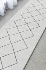 Zara Ivory Criss Cross Runner | Hall Runners Rugs Belrose | Rugs N Timber