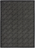 Tiffany Black & Gold Greek Key Rug