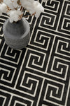 Tiffany Black & Gold Greek Key Rug