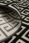 Tiffany Black & Gold Maze Rug