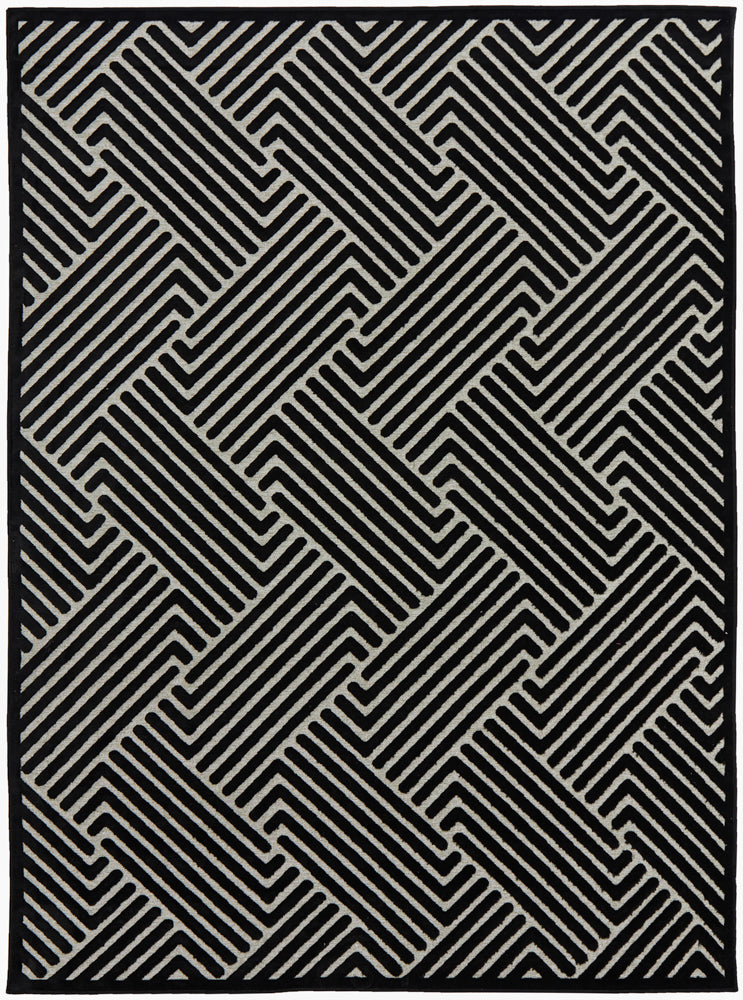 Tiffany Black & Gold Weave Rug