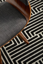 Tiffany Black & Gold Weave Rug