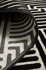 Tiffany Black & Gold Weave Rug