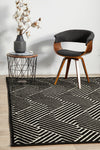 Tiffany Black & Gold Weave Rug